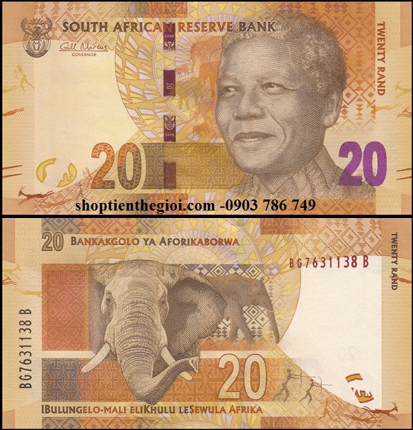 Nam Phi - South Africa 20 Rand 2012 UNC